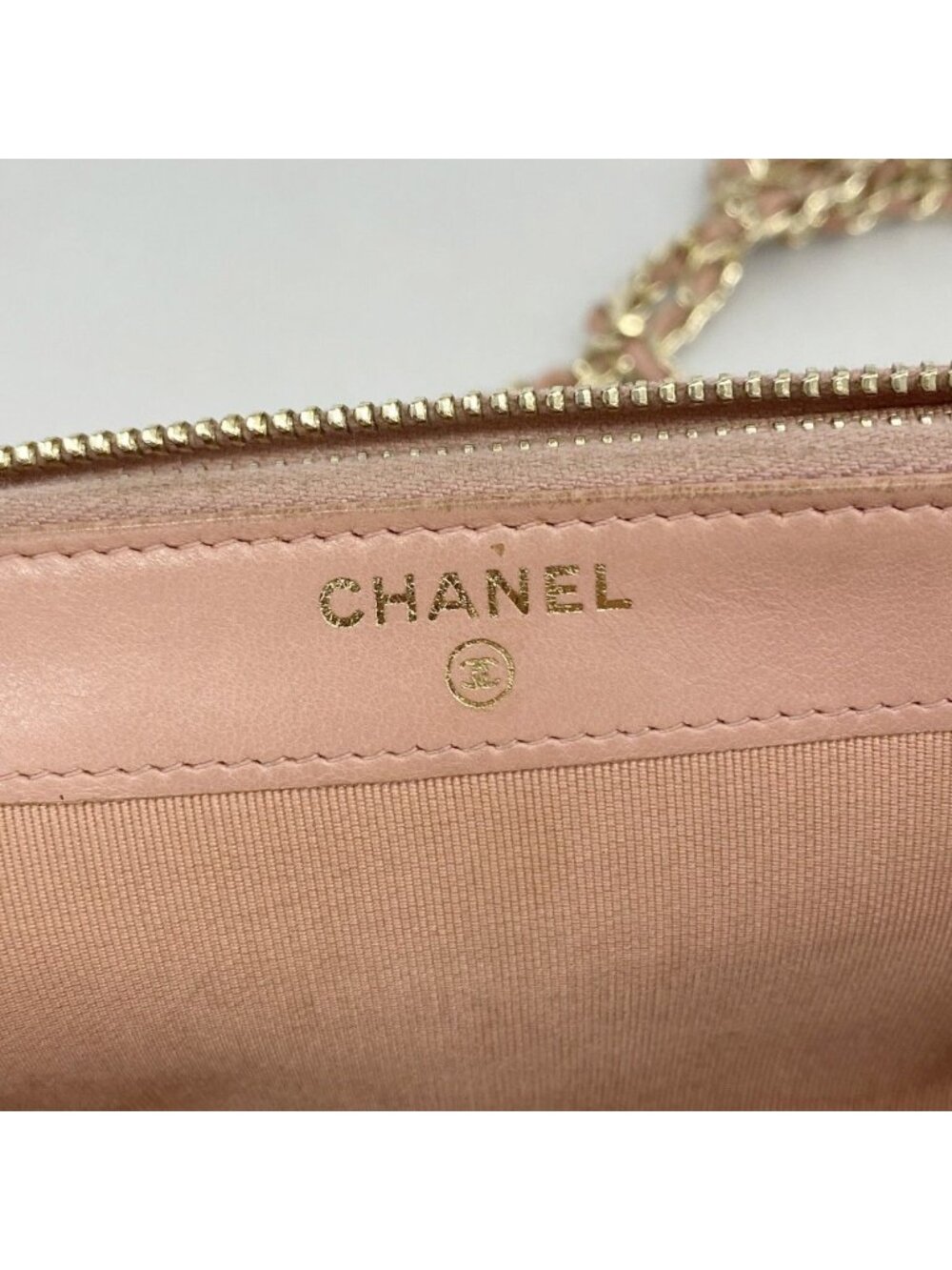 Chanel Shoulder Bag Quilted Lambskin Pink Champagne Gold - Picture 5 of 10